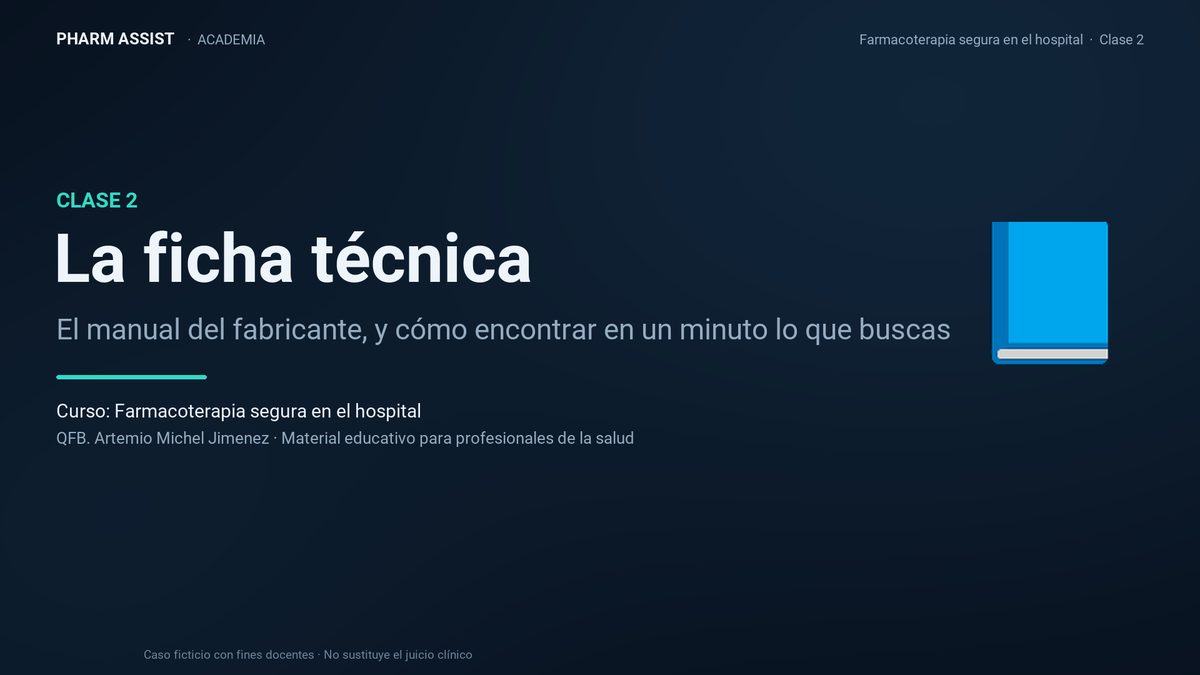 Portada de la clase 2: La ficha técnica